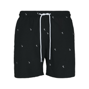 Urban Classics Kratke kopalne hlače, črna