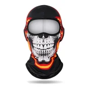 INF Kolesarska maska za obraz z lobanjo - zračna motoristična balaklava, (5000078284)