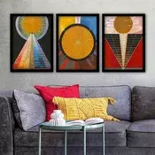 Wallity Set uramljenih slika 3SC_UN10080921, 3 Dela
