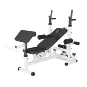 GORILLA SPORTS White Benc multifunkcionalna klupa