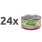 Oasy Dog Natury Adult fileji v želeju, konzerva - piščanec in losos - 150 g 24 x 150 g