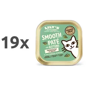 Lilys Kitchen Smooth Paté Kitten - piščanec, polenovka in losos 19 x 85 g