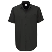 KOŠULJA MUŠKA KRATKI RUKAVI B&C HERITAGE 125G ČRNA 2XL