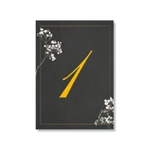 Personal Številke za mizo - Črna eleganca Izberite količino: 1 kos - 10 kos