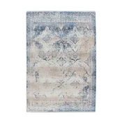 Novel RAVNO TKANA PREPROGA Antigua 80/150 cm taftano modra, krem barve