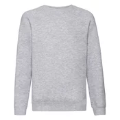 Gray childrens sweatshirt Raglan Sweat Fruit of the Loom