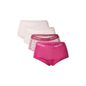 PIECES Spodnje hlače PCLOGO zelena / roza / magenta / bela