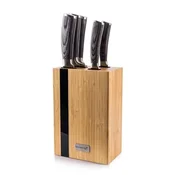 G21 Gourmet Rustic set nožev 5 kosov + bambusov blok