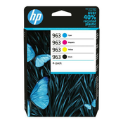 HP 963 (6ZC70AE#301), originalna kartuša, črna + barvna, 1x24ml/3x11ml, Za tiskalnik: HP OFFICEJET PRO 9022E