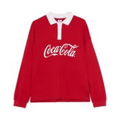 Cropp - Polo majica s printom Coca-Cola - Crvena
