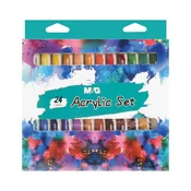 Akrilne barve M&G 12 ml - komplet 24 kosov