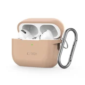 slomart Ohišje Tech-Protect Silicone Hook za Apple AirPods Pro 1/2 - bež