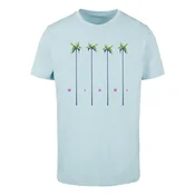 Mens Miami Palms T-Shirt - Ocean Blue