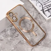 Maska za mobilni telefon iPhone 16 LUX, Magsafe, Zlatne boje