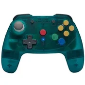 Bluetooth upravljalnik Retro Fighters Brawler64 NSO - prosojno moder (SWITCH/PC)
