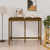 Barski stol smeda boja meda 140x80x110 cm od masivne borovine