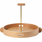 Servirni pladenj JH TRAY, 38 cm, rjava, les, Fritz Hansen