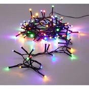 LED-svetlobna veriga s 48 LED-diodami črn kabel večbarvna