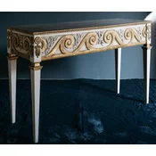 Casa Padrino luxury baroque console white/antique gold - Handmade solid wood console table with noble decorations - Italian baroque furniture - Luxury Quality - Made in Italy