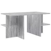 vidaXL Klubska miza Siva Sonoma 87 x 50 x 45 cm Konstruirano leseno