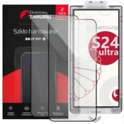 Novo zaščitno steklo Screen Samurai za Samsung Galaxy S24 Ultra z okvirjem Easy Fit | 2 kosa