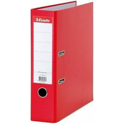 Registrator Esselte Eco - A4, 7.5 cm, ??, metalni rub, zamjenjiva naljepnica, crveni