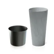 Prosperplast Visok cvetlični lonček Effect Tubus DTUS300E + vložek | Beton