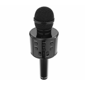 Karaoke mikrofon s zvucnikom crni