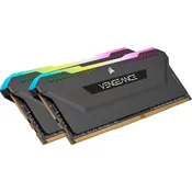 CORSAIR Memorija Vengeance RGB PRO SL C16 CMH16GX4M2E3200C16 16GB(2X8GB)/DIMM/DDR4/3200MHz/crna