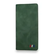Infostyle Preklopna torbica UEEBAI Vintage za Samsung Galaxy S21 Ultra Temno zelena/Umetno usnje + TPU silikon