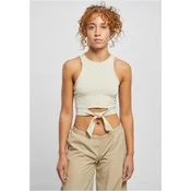 Womens Cropped Knot Top Softseagrass