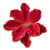 shumee Rože za božično drevo - Rdeča magnolija na ščitniku V 27 cm Fi 22 cm