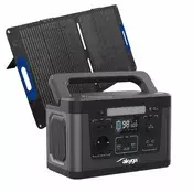 Akyga 600W 461Wh prijenosna električna stanica + 2×50W solarni paneli (AK-PS-05)