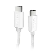 SBS Kabel USB-C s pletenim ovojem, 60 W, 1,5 m – siv