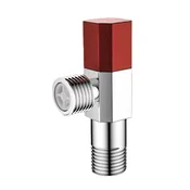 INF Universal G1/2 kotni ventil za toplo in hladno vodo, medenina in inox, keramični disk Red, (5000158193)