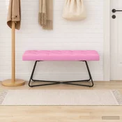 Klop s gumbnim oblazinjenjem Roza 110 x 40 x 46 cm Blago
