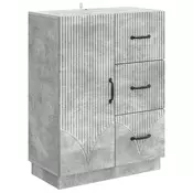 Kreveta Betonska siva 66 x 34,5 x 87 cm Konstruirano drvo