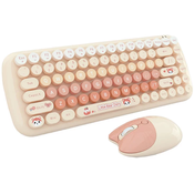 MOFII Candy New 2.4G Wireless Keyboard + Mouse Set (Orange)