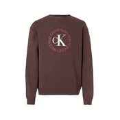 Calvin Klein Jeans Majica čokolada/rdeča/bela