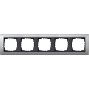 Gira Gira pokrivni okvir 5f. aluminij f.anth.ZL, odporen proti zlomu 021506, (20858400)