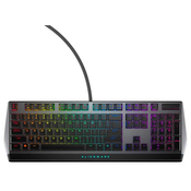 Tipkovnica ALIENWARE AW510K, mehanična, US Layout, USB, siva