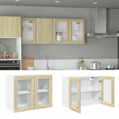 Viseci stakleni ormaric Lyon hrast Sonoma 80x31x60 cm Konstruirano drvo