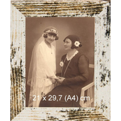 FANDY Foto okvir 21x29,7 cm, iz lesa, namizni, stenski, 235574 starinski A4