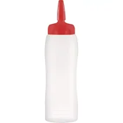 ARAVEN Stisljiva steklenica, LDPE, o: 75 mm, 273 mm, prostornina: 0,75 L, rdeča