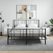 Greatstore Nočna omarica 2 kosa bela 40x40x50 cm inženirski les