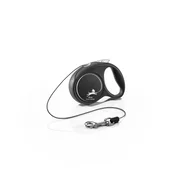 Flexi povodac Black Design XS do 8kg, 3m uže - crni
