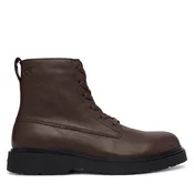 Gležnjarji Calvin Klein Combat Ess Lace Up Zip Boot Lth YM0YM01373 Rjava