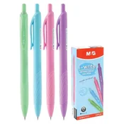Gel pisalo M&G i-write 0,5 mm (mešanica pastelnih barv) - modro polnilo