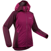 Alpinisticka jakna Softshell ženska tamnocrvena