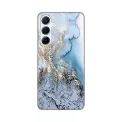 Torbica Silikonska Print za Samsung A556B Galaxy A55 5G Blue Gold Marble